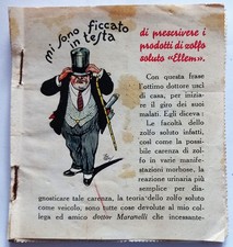 Erinnofili pubblicitario a libretto Ellem zolfo soluto, tre pagine con 18 bolli