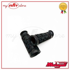 Coppia pedane poggia piedi gommini gomma staffe Malaguti Fifty TOP FULL HF GO07