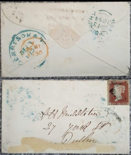 Irlanda 1854 borrisokane - 1854,