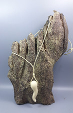 collana con vetro fuso artigianale modello corno