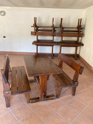 Tavoli panche legno - e,