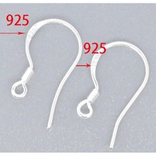 MONACHELLE VERO ARGENTO INCISO! 10 925 SPEDIZIONE DALL'ITALIA ORECCHINI sa