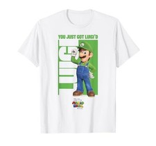 The Super Mario Bros. Movie Luigi You Just Got Luigi'd Logo Maglietta-S