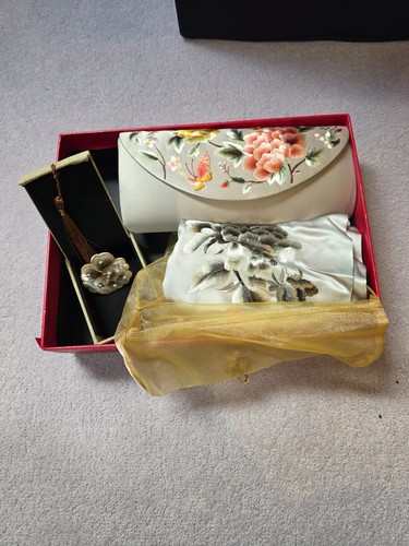Set borsa sciarpa anello - e,