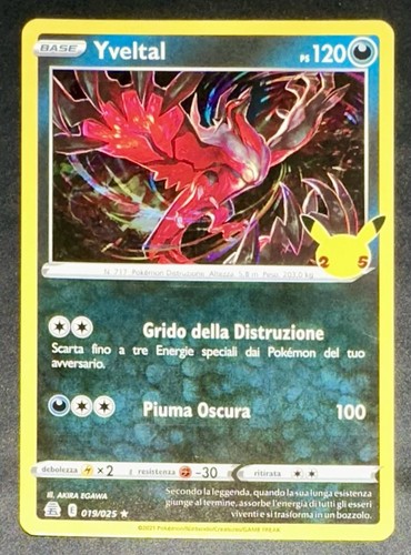 Pokemon yveltal holo 019 - yveltal, 019/025
