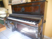 PIANOFORTE FRANCESE MARCA DESCHAUX   VERTICALE D'EPOCA DA RESTAURARE  3381892098