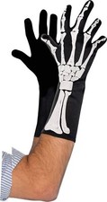 Merchandising Amscan: Gloves Men S Skeleton 3D H. Guanti Scheletro 3D