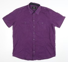 Camicia uomo Celio viola 2XL