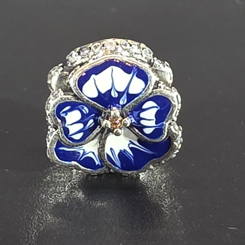 Charm pandora cristalli fiore - charm,