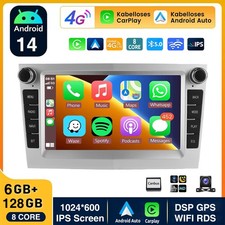 Autoradio 7" Android 14 GPS + KAM per Opel Zafira B Corsa D Astra H Vivaro Vectra