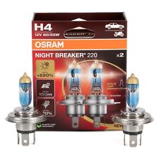 COPPIA H4 +220 LAMPADE OSRAM NIGHT BREAKER LASER 64193NB220 12v 60/55w