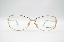 Montatura occhiali da vista vintage Yves Saint Laurent 4034 Y101 oro ovale NOS