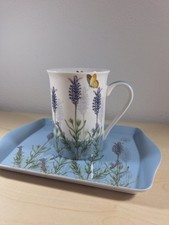 Tazza con vassoio - vassoio, floreale
