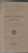 Boiardo, Matteo..OPERE VOLGARI