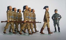 Hiriart Toys 9 miniature militari piombo Gioventù Fascita con Mussolini