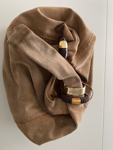 Borsa pelle scamosciata con - borsa,
