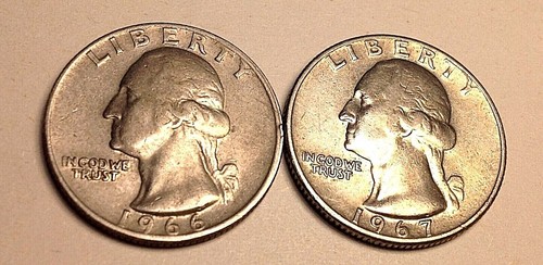 Quarti dollaro 1966 - quarti, 1966-1967