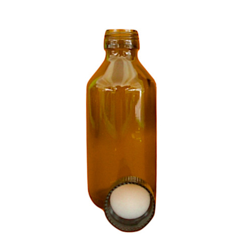 Flacone tondo vetro - flacone, ambra