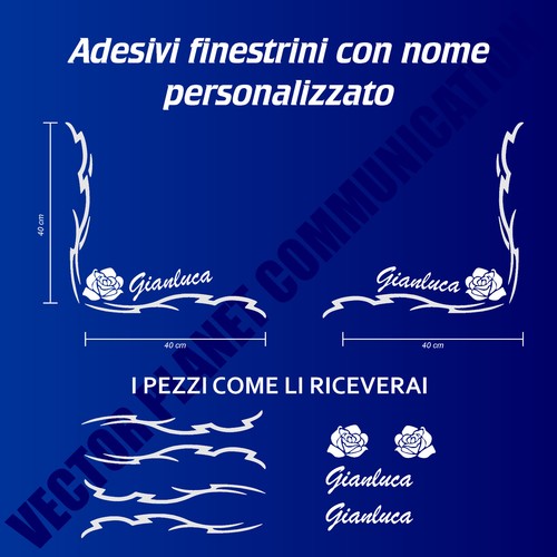 Adesivi vetri finestrino - vetri,
