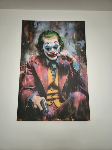 Dipinto joker 80x120cm tela - joker,