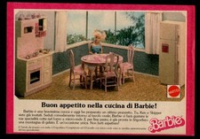 PUBBLICITÀ BARBIE CUCINA MATTEL 1989 ADVERT / WERBUNG / PUBLICITÉ RETROTOYS
