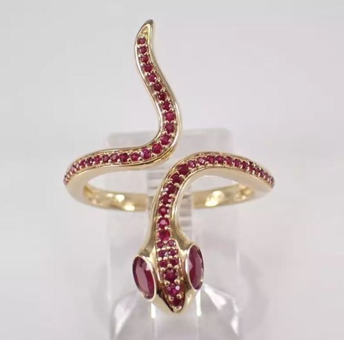 Fede nuziale serpente rubino - fede,