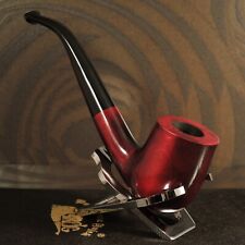 Mr. Brog HAND CARVED WOODEN SMOKING PIPE for TOBACCO 38  Old Boy  Red PEAR