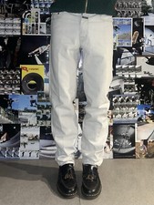 Jeans MARITHE FRANCOIS GIRBAUD W32 IT42 Vintage Denim White 1990 Rare Straight