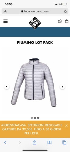 Giacca piumino 100gr - giacca,