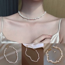 Collana catena clavicola perle
