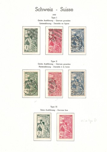 Suisse timbres anciens de - timbres,