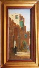 dipinto olio su tela cartone