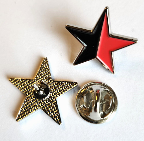 Stern rot schwarz pin - rot/schwarz, 006
