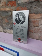 Pubblicitario Martini Cocktail Vintage Bevi La Vita Baby in Metallo  Collezione 