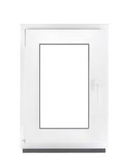 Finestra del Seminterrato in PVC Bianco Doppio Camera Ad Anta Ribalta