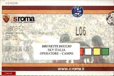 biglietto Ticket Stadio A.S Roma Juventus F.C Stadio Olimpico 19/11/2005
