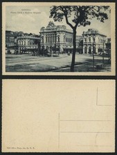 Genova Old Postcard Piazza Verdi Stazione Brignole TRAM