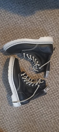Doc marten donna pelle pizzo