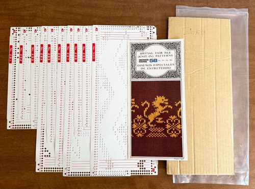 Knitmaster punch card patterns - card,