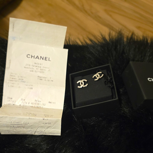 Chanel logo clear crystal - logo,