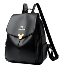 Zaino da donna in pelle nera