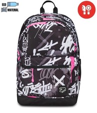 ZAINO scuola PRO XXL seven DETACH backpack CON CUFFIE wireless NERO E ROSA the d
