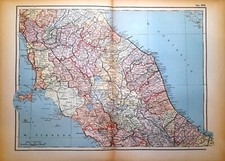 Carta geografica antica ITALIA
