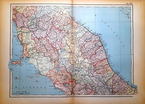 Carta geografica antica italia - carta,