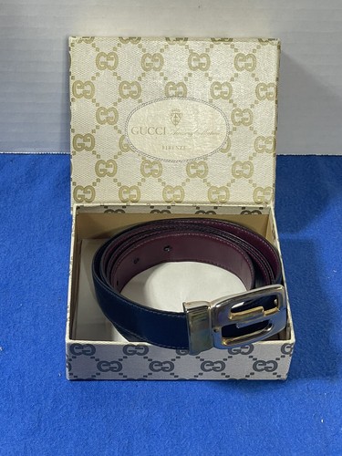 Cintura gucci vintage bicolore - cintura,