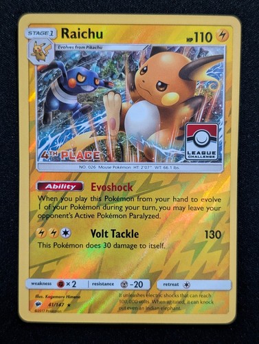 Raichu 147 4th - 41/147, place]