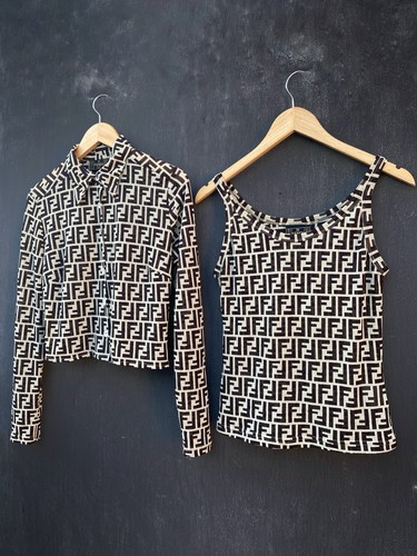 Canotta camicia vintage fendi - canotta,