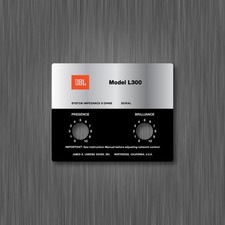 JBL L300 VINYL STICKER LABEL