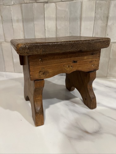 Primitive vintage pub stool - vintage,