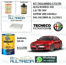 KIT TAGLIANDO 3 FILTRI E OLIO